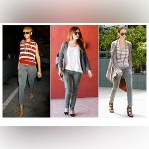 J Brand Houlihan Cargo Pants - Dark Gray, size 25. ASO Jessica Alba, Rihanna